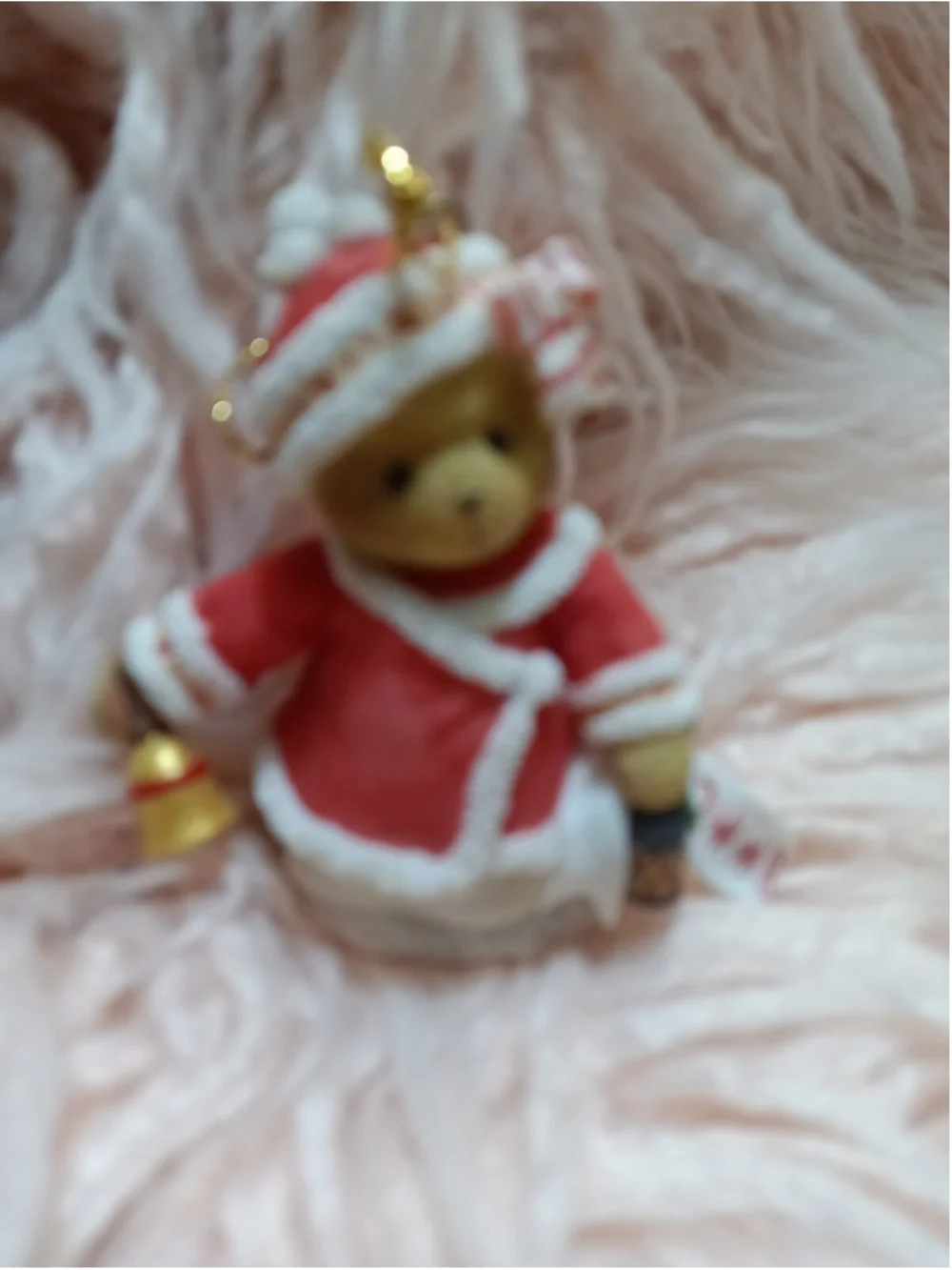 Cherished Teddies Abbey Press Exclusive Girl Bear Christmas Outfit w Bell 2008